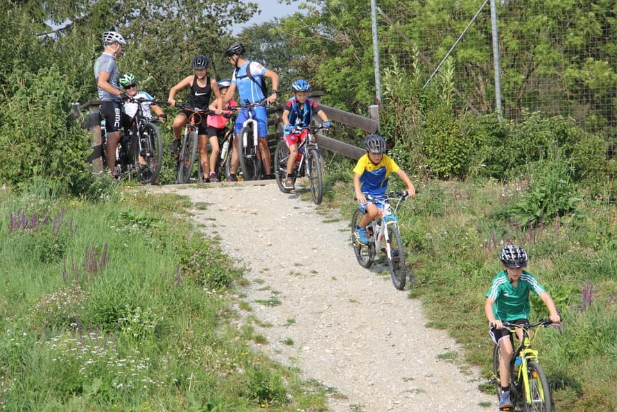 Der Bike-Park ist als Treffpunkt und Ausgangspunkt für MTB - Kurse perfekt und steht zum Training