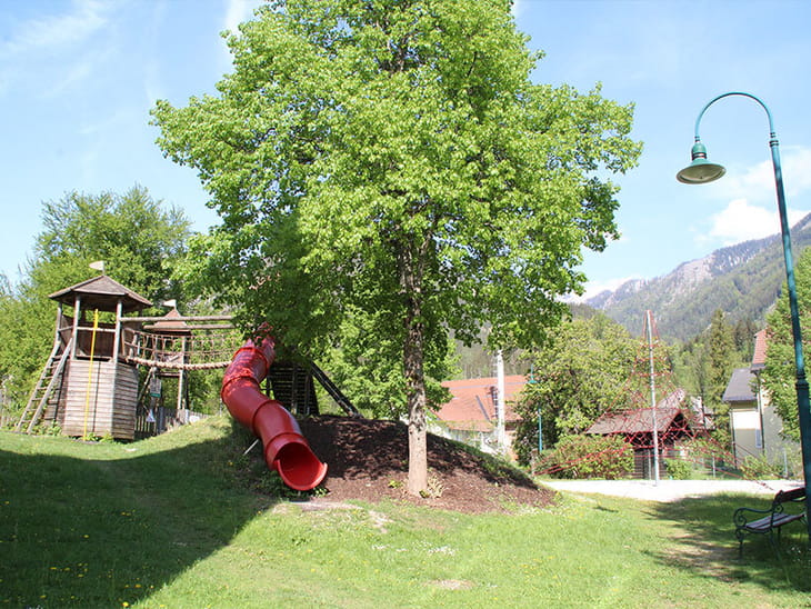 Hinterstoder Spielplatz Übersicht