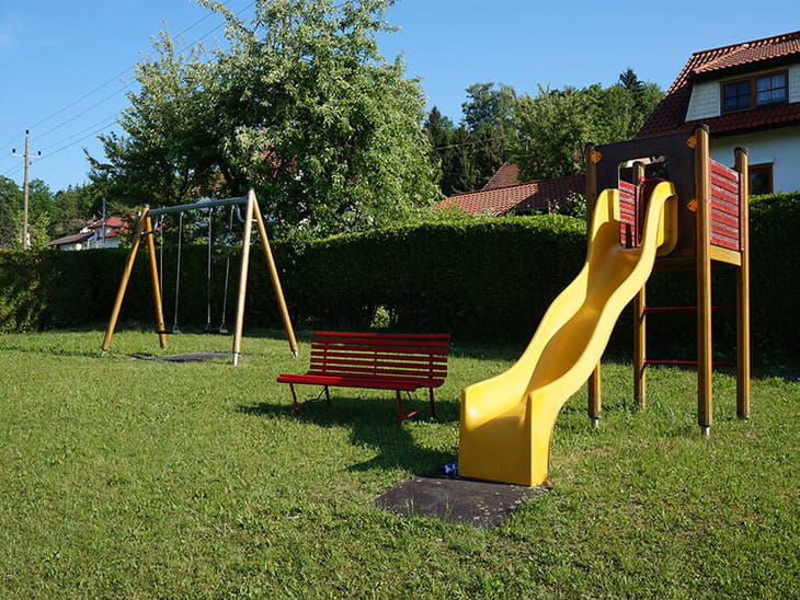 Schlüßlberg, Rosenau Spielplatz Übersicht