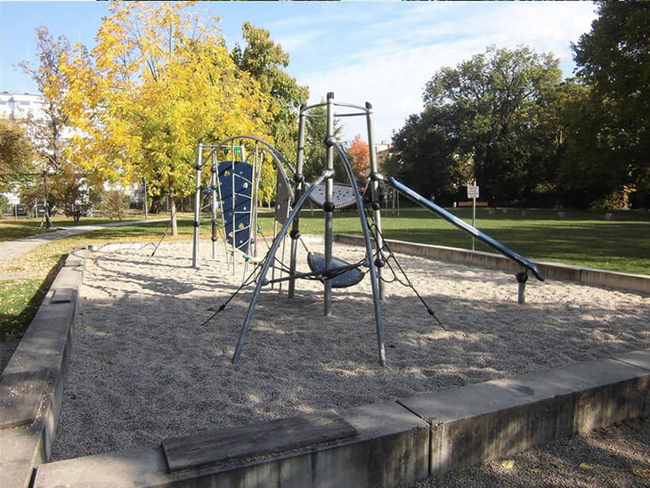 Linz Stadtpark Spielplatz Übersicht