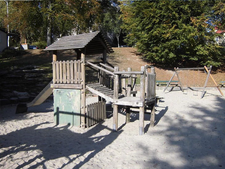 Linz Schulertal Spielplatz Übersicht