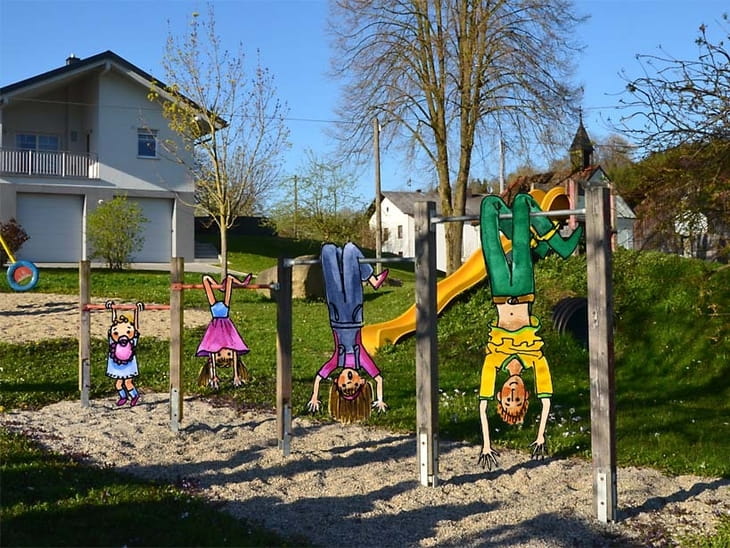 Taukirchen an der Pram Spielplatz Illustration