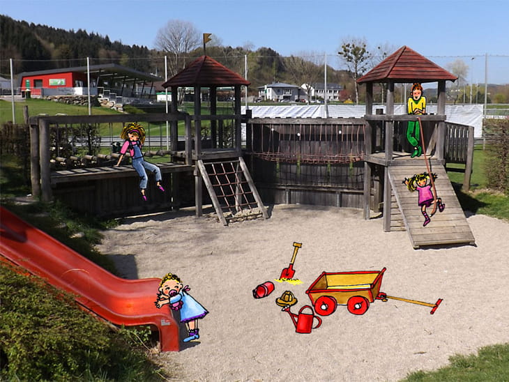 Grein Spielplatz Illustration