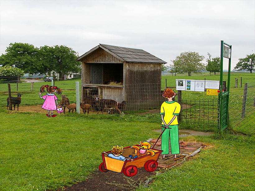 Sankt Ulrich im Mühlkreis, Spielplatz mit Illustration