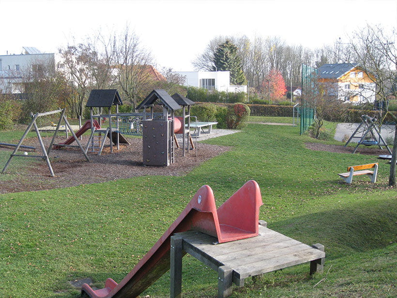 Pasching Thurnharting Übersicht Spielplatz