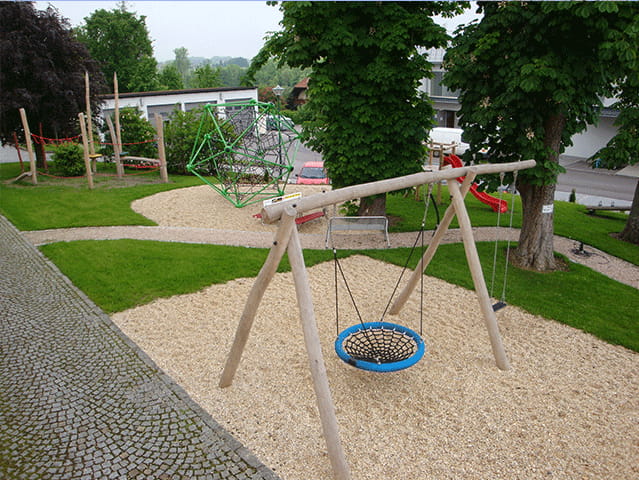 Dorf an der Pram Spielplatz Übersicht
