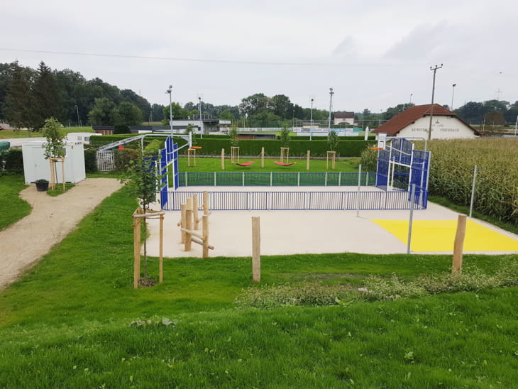 Spielplatz Kematen an der Krems Funcourt Übersicht