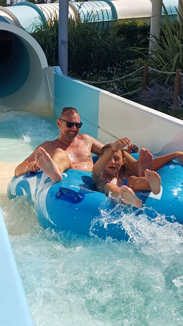 Rutschparty mit Papa