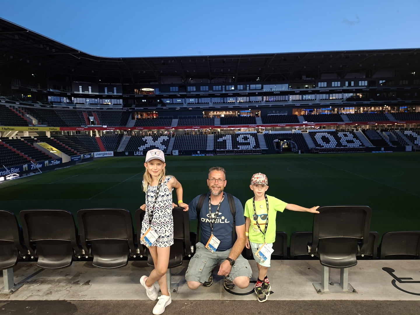 Im LASK Stadion bei der langen Nacht der Familie!
