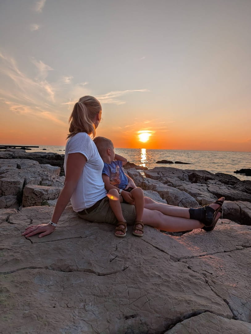 Mama, was ist das schönste was es gibt? - Sonnenuntergänge am Meer, heuer das erste Mal mit euch!