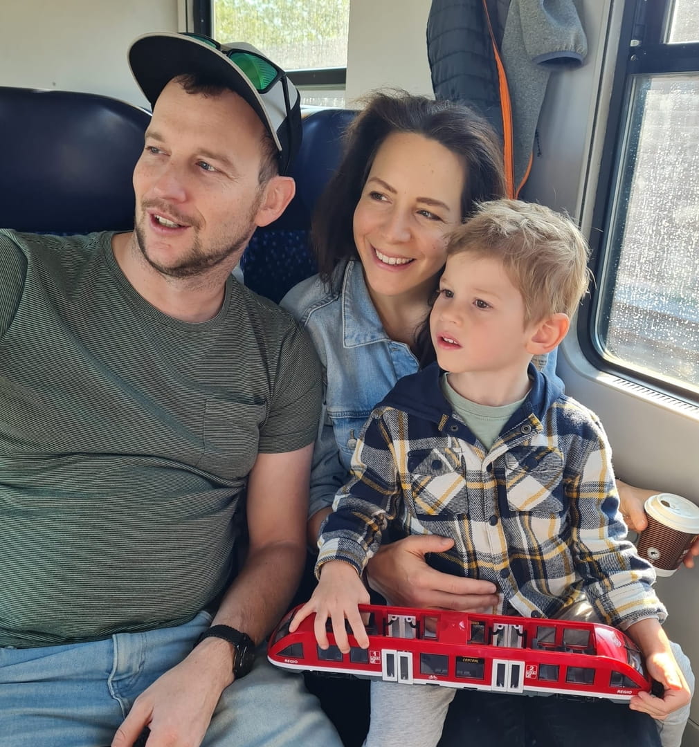 Familien-Öffi-Tag mit Spielzeugzug