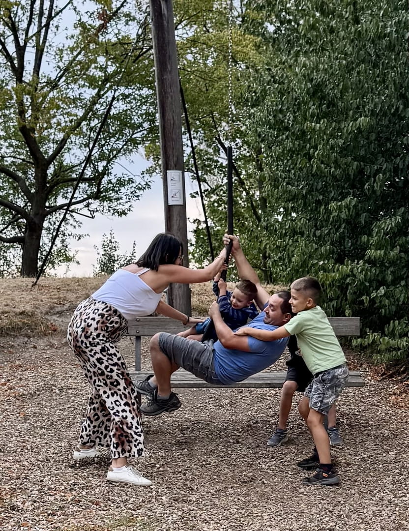 Familienspaß an der Zipline