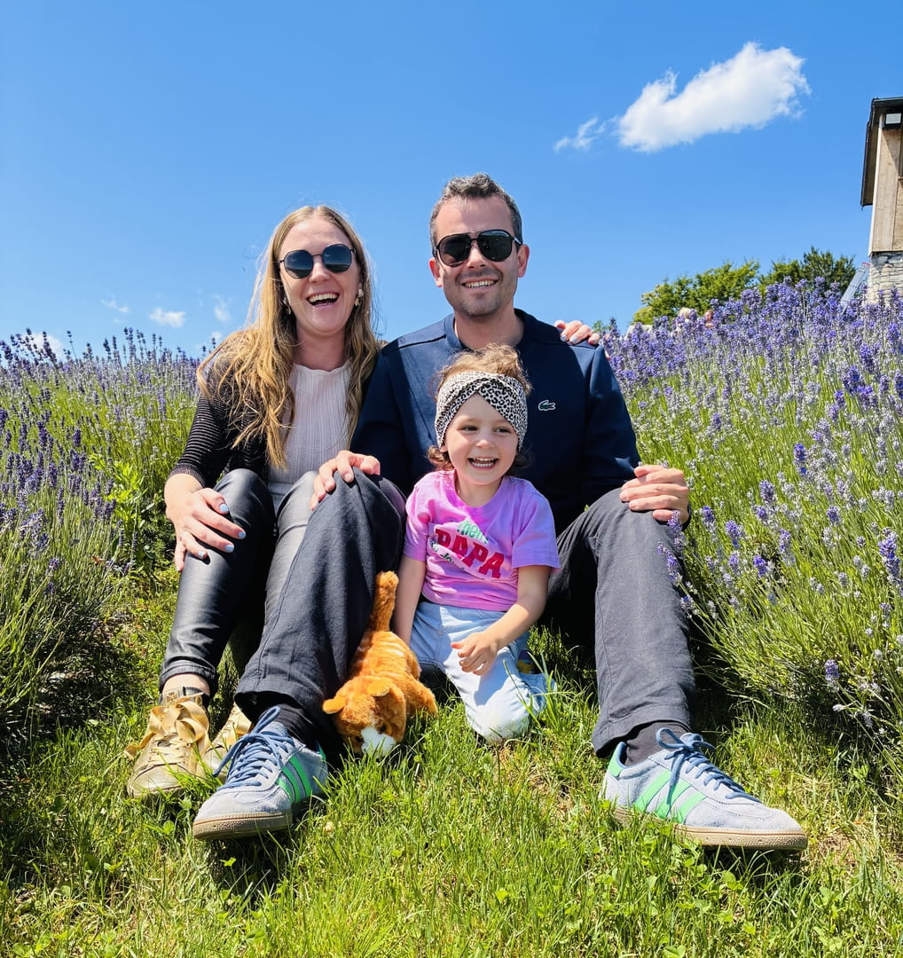 Picknick im Lavendelfeld