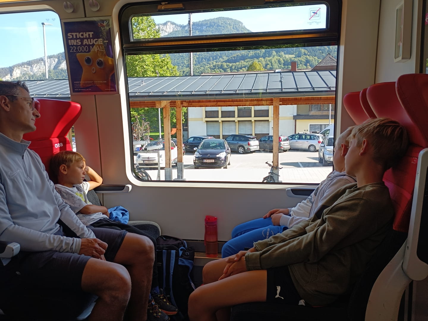 Auf dem Weg zum Ausflug 