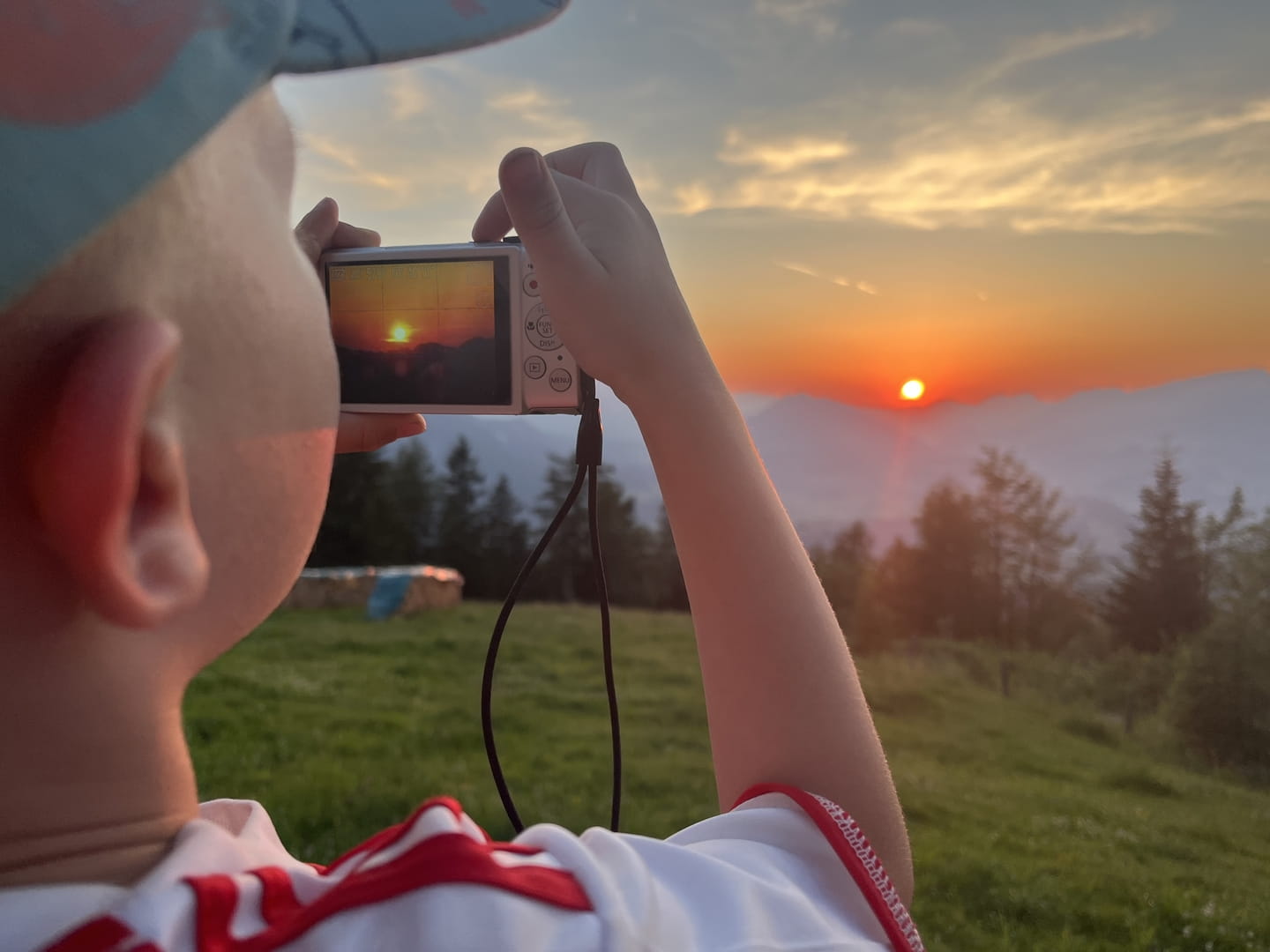 Sonnenuntergang am Berg