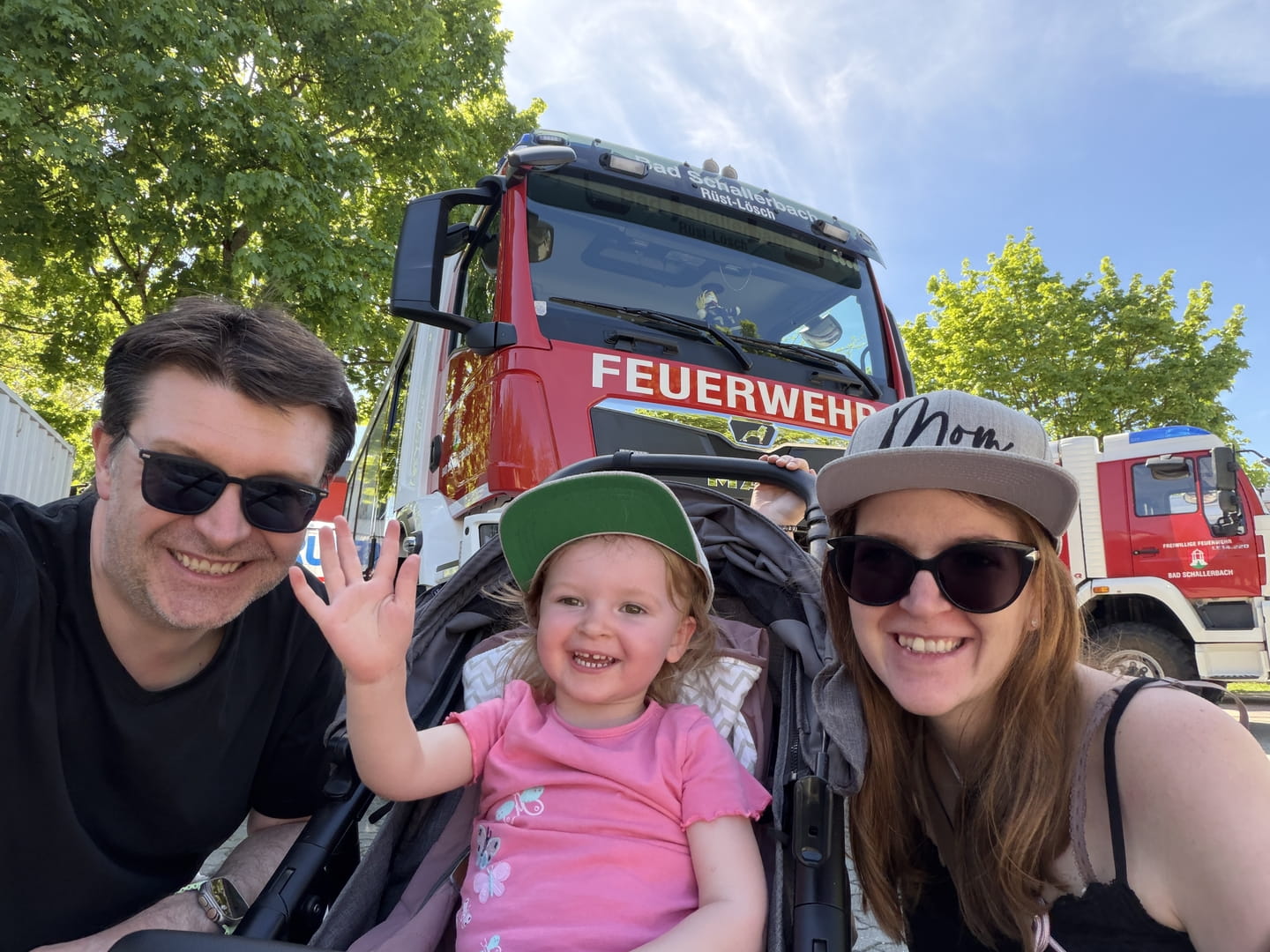 Schönstes Familien-Lächeln beim Feuerwehr-Fest :-) 