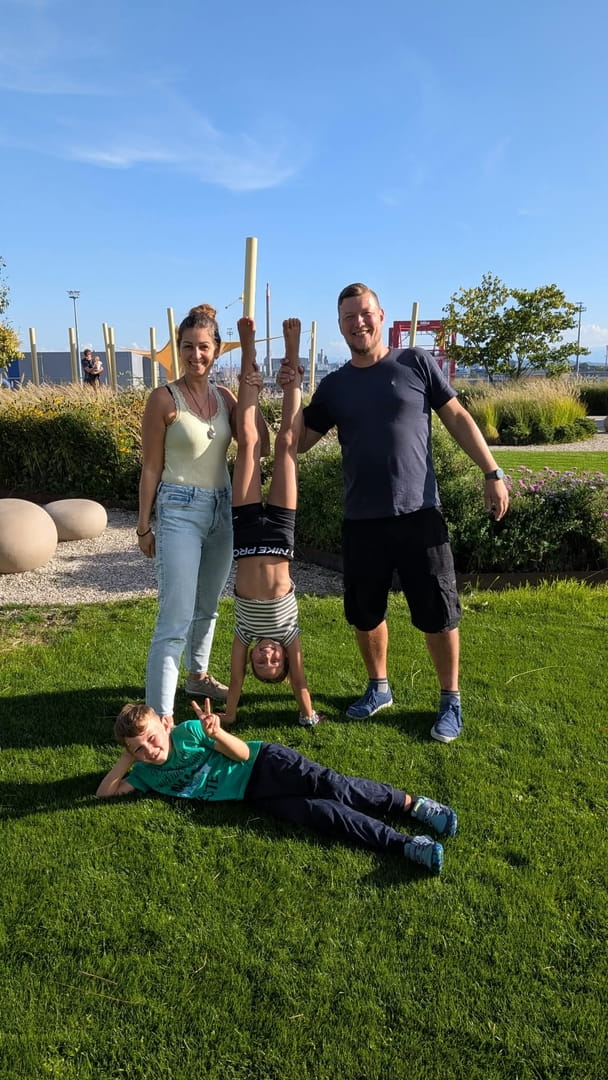 Familienzeit im Hafenpark