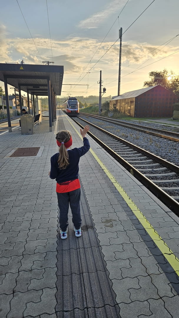 Die Vorfreude ist riesengroß - Grüße an den Lokführer