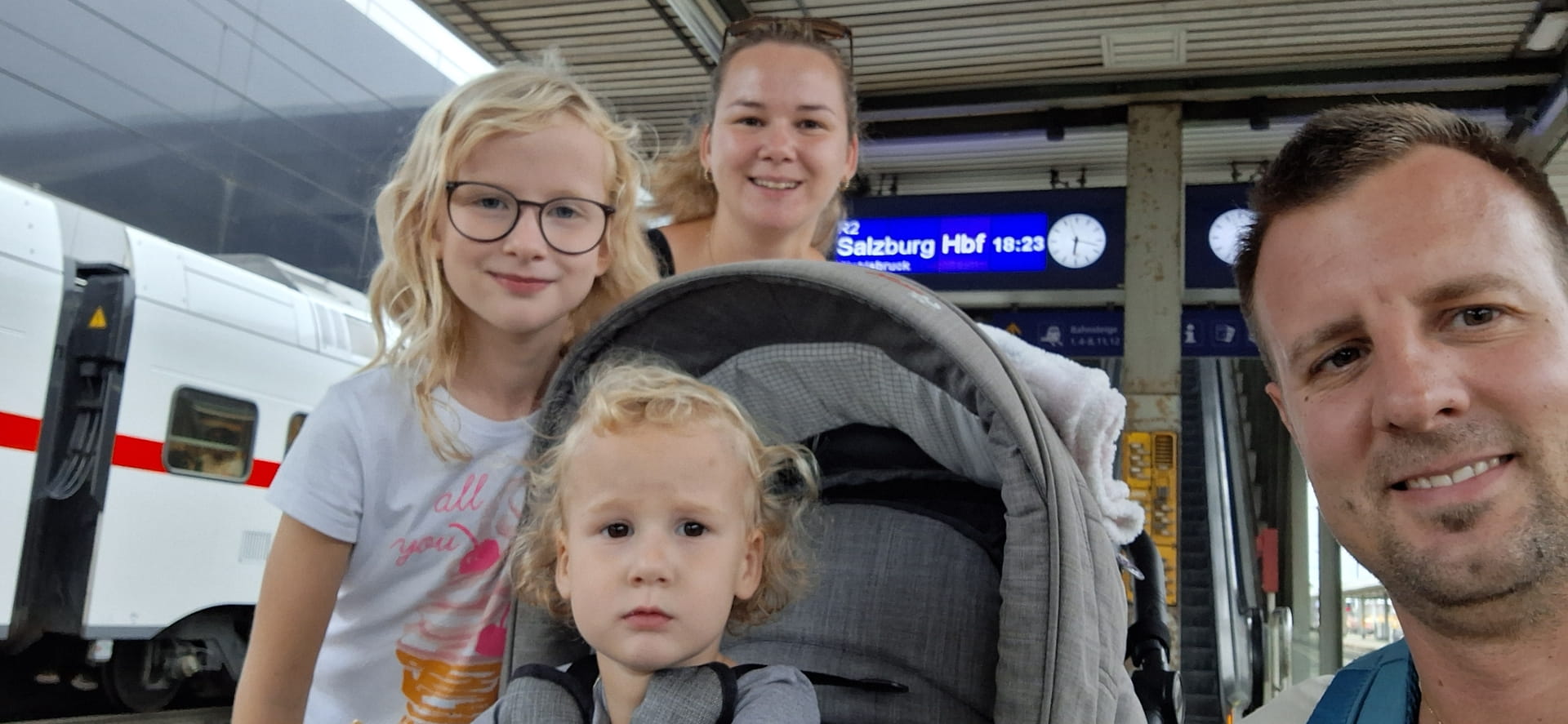Familienausflug mit dem Zug
