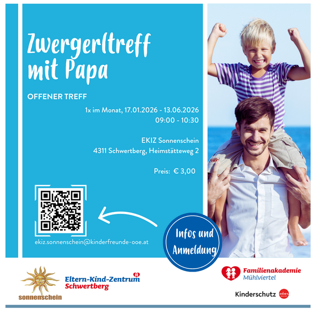 Papa-treff, Zwergerltreff, Papa-Kind-Zeit, offener Treff