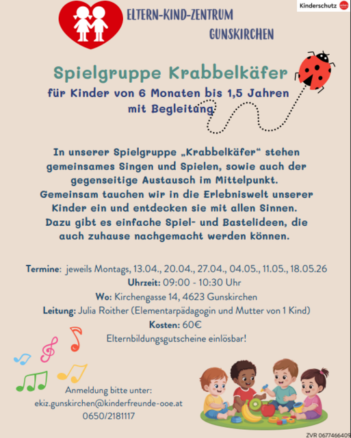 Foto zur Veranstaltung "Spielgruppe Krabbelkäfer"