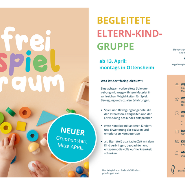 freispielraum: Begleitete-Eltern-Kind Gruppe
