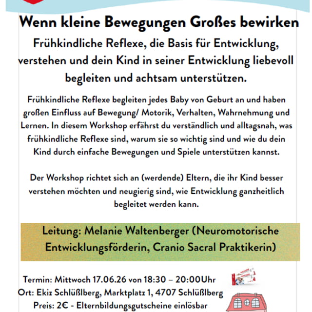 Foto zur Veranstaltung "Wenn kleine Bewegungen Großes bewirken"