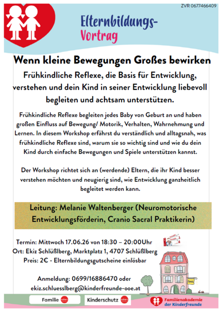 Foto zur Veranstaltung "Wenn kleine Bewegungen Großes bewirken"