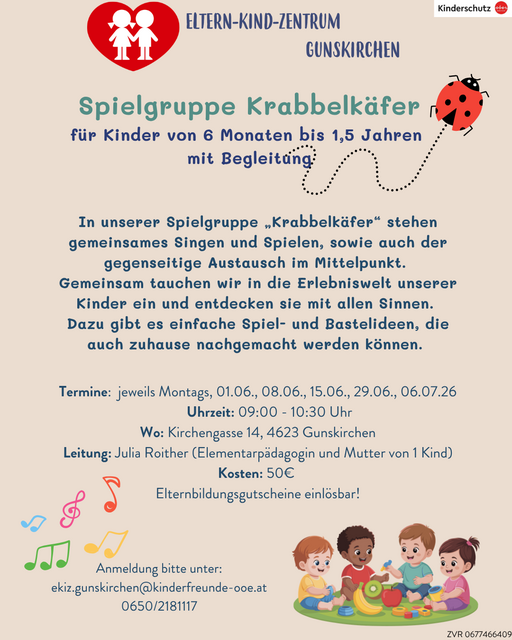 Foto zur Veranstaltung "Spielgruppe Krabbelkäfer"