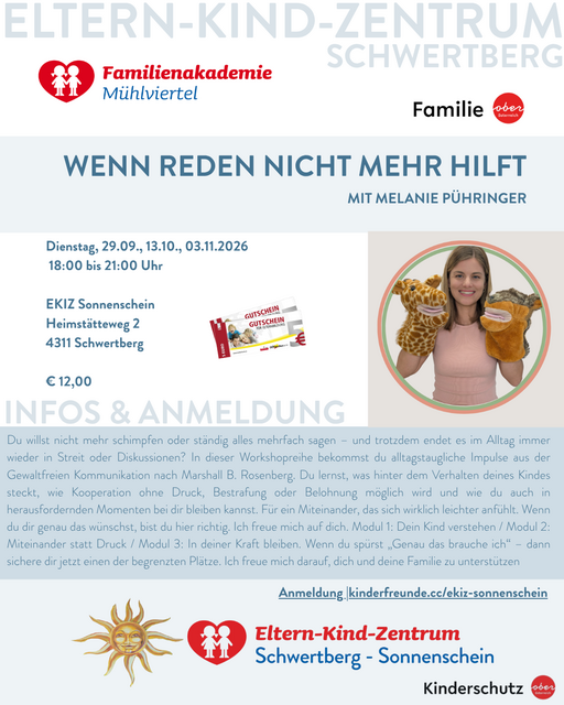 Wenn reden nicht mehr hilft, Melanie Pühringer, Elternweiterbildung, Erziehung, Kind verstehen,