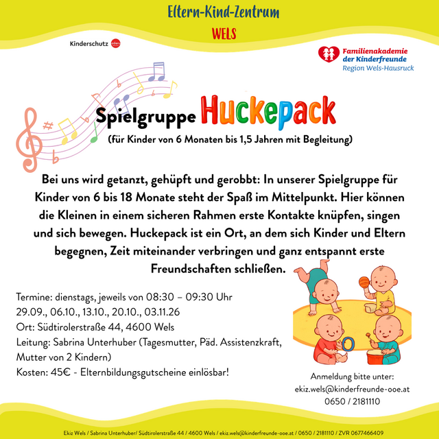 Spielgruppe, EKIZ Wels, Kinderfreunde