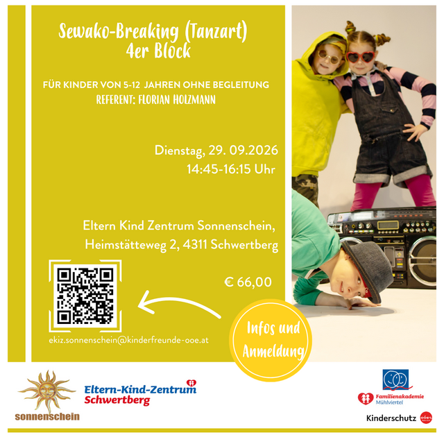 Sewako-Breaking (Tanzart) 5-12 Jahre (4er Block) 