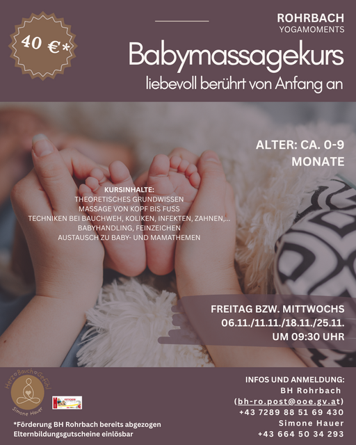 Babymassagekurs Simone Hauer